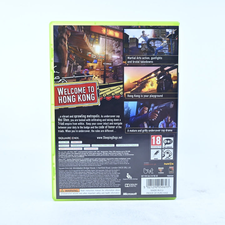 Sleeping Dogs - Xbox 360 Game + Manual - PAL - MINT DISC!