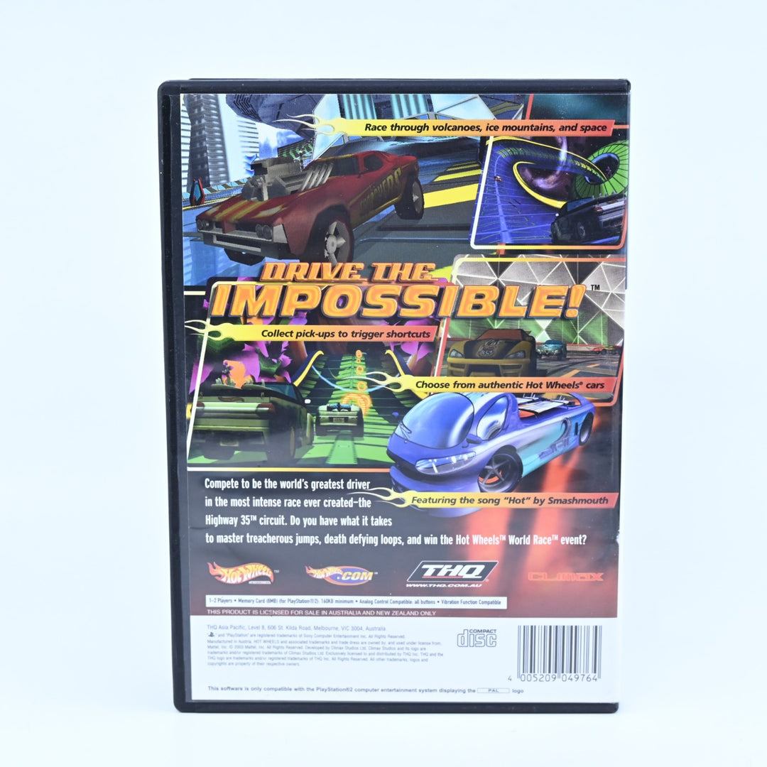 Hot Wheels: World Race - Sony Playstation 2 / PS2 Game + Manual - PAL