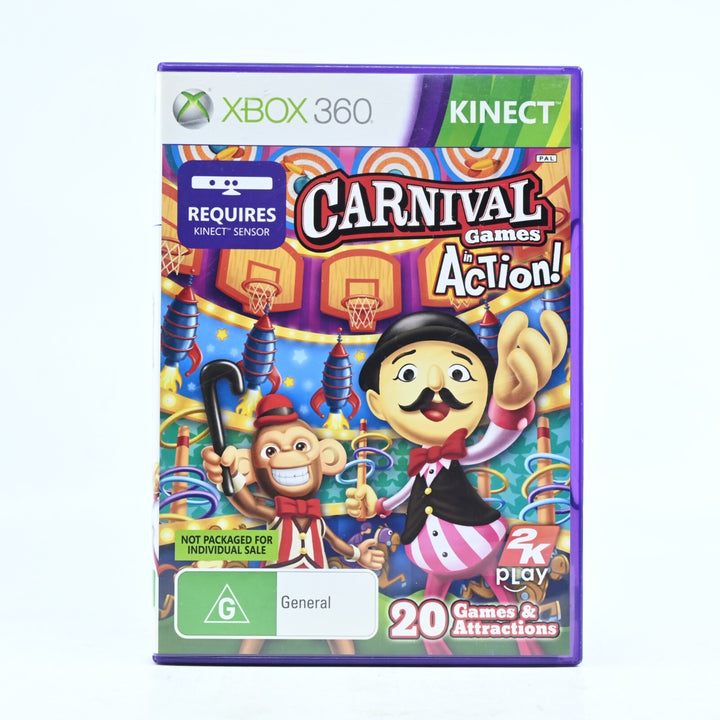 Carnival Games in Action - Xbox 360 Game + Manual - PAL - MINT DISC!