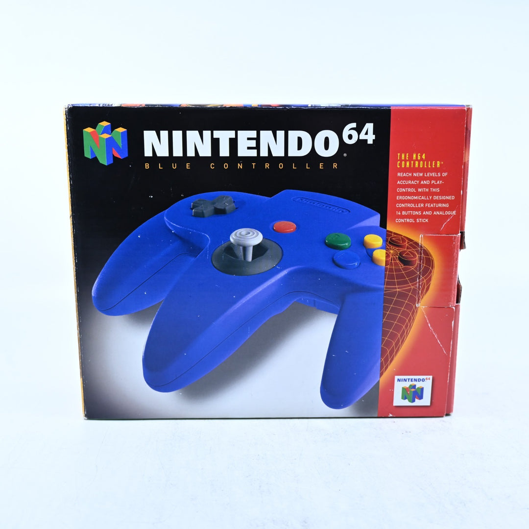 Solid Blue Boxed Controller - N64 / Nintendo 64 Accessory - PAL - FREE POST!