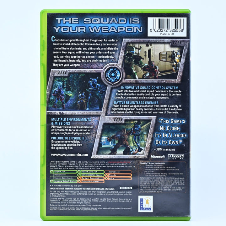Star Wars: Republic Commando - Original Xbox Game + Manual - PAL - MINT DISC!
