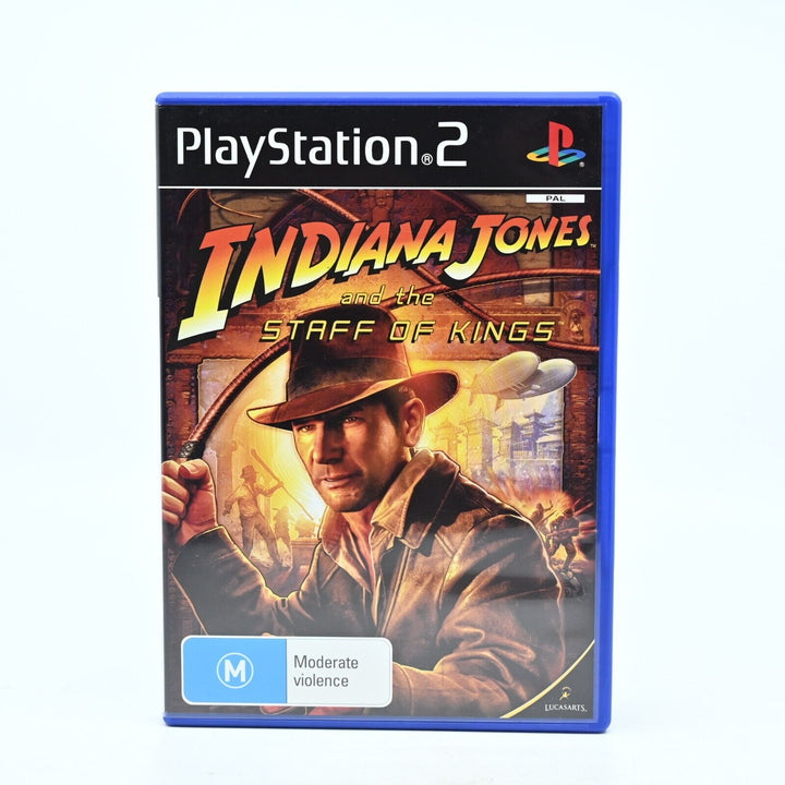 Indiana Jones and the Staff of Kings - Sony Playstation 2 / PS2 Game + Manual