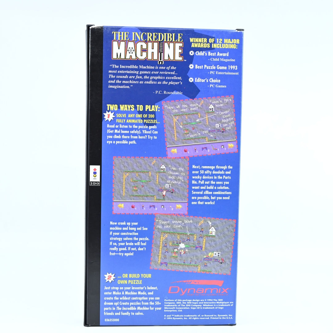 The Incredible Machine - 3DO Boxed Game + Manual - PAL - FREE POST!