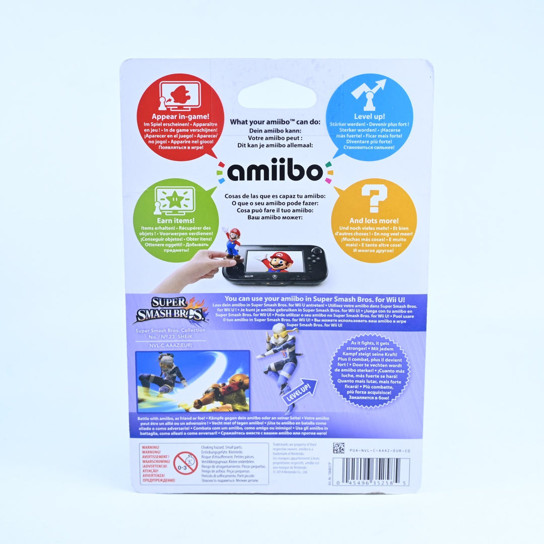 SEALED! Sheik Amiibo No. 23 - Super Smash Bros. Collection - Toy
