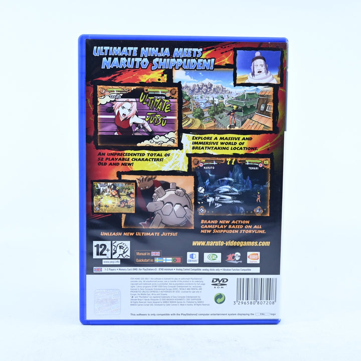 Naruto Shippuden Ultimate Ninja 4 Sony Playstation 2 PS2 Game + Manual + Sleeve