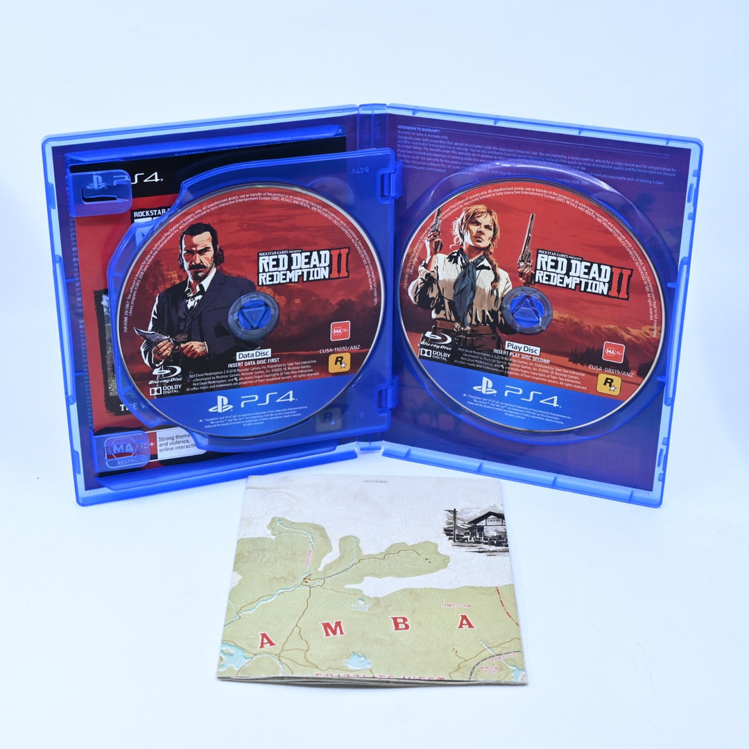 Red Dead Redemption II - Sony Playstation 4 / PS4 Game + Map - FREE POST!