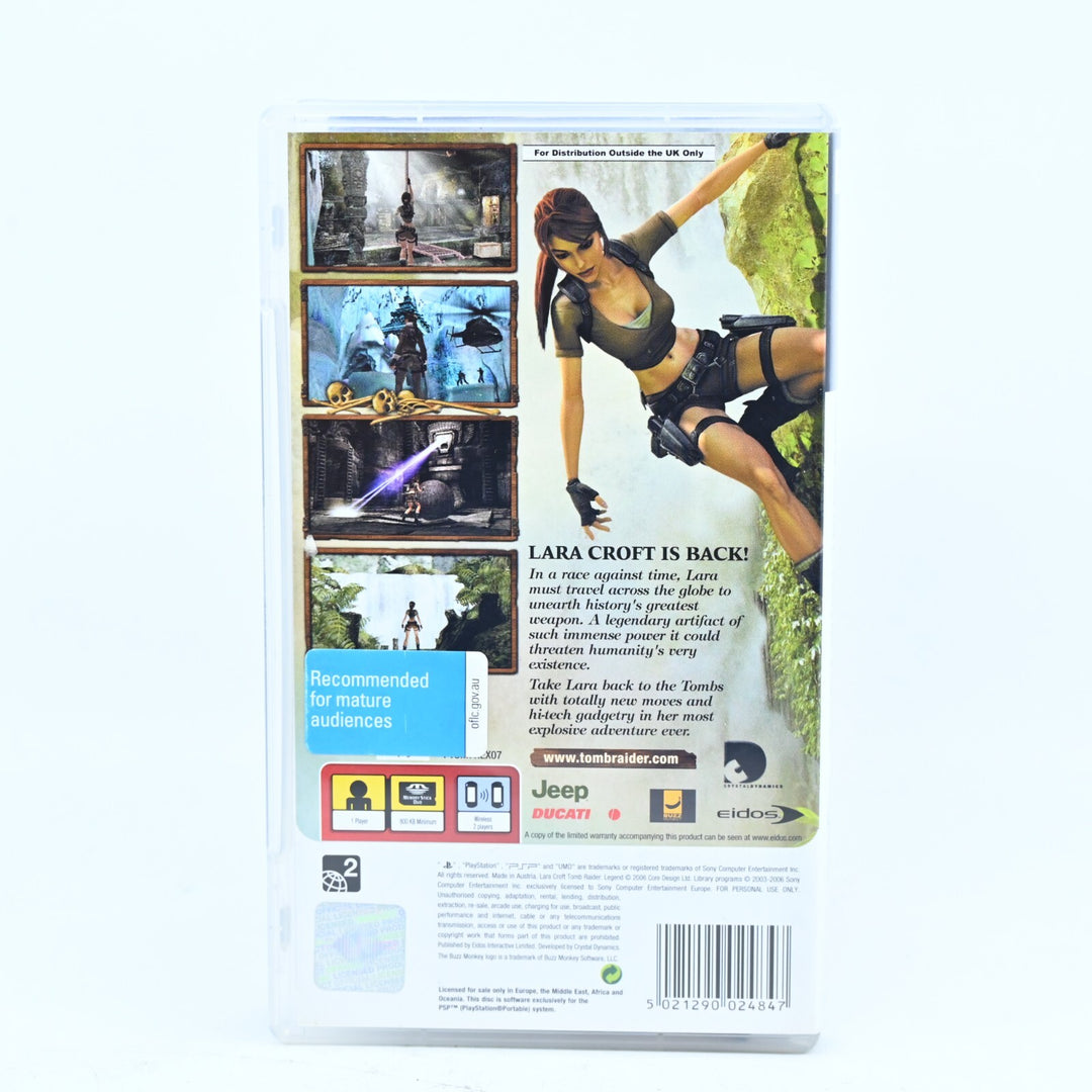 Lara Croft: Tomb Raider Legend - Sony PSP Game + Manual - FREE POST!