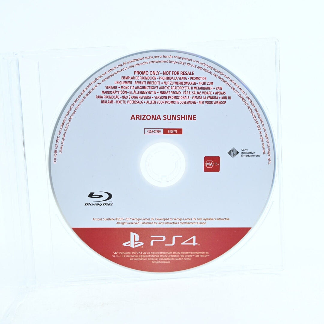 Arizona Sunshine - Promo Disc - PS4 Game - Disc Only - MINT DISC!