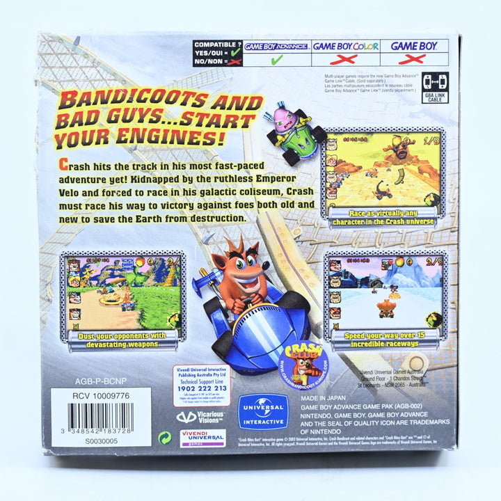 Crash Nitro Kart - Nintendo Gameboy Advance / GBA Boxed Game - PAL - FREE POST!