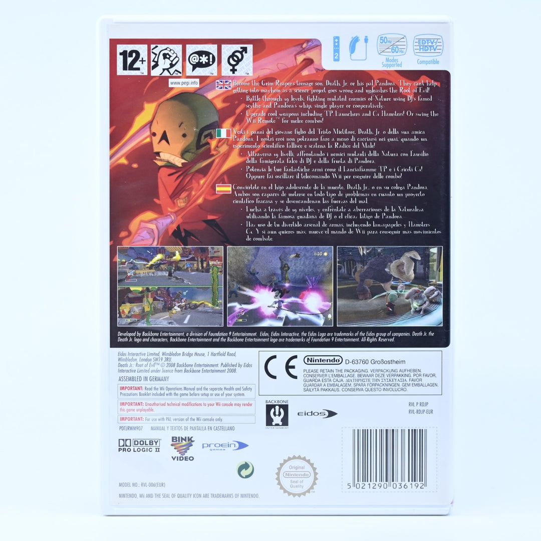 Death Jr. Root of Evil - Nintendo Wii Game + Manual - MINT DISC!