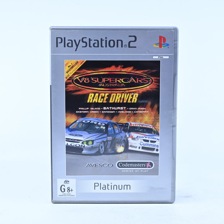 V8 Supercars Australia Race Driver - PS2 Game + Manual - PAL - MINT DISC!