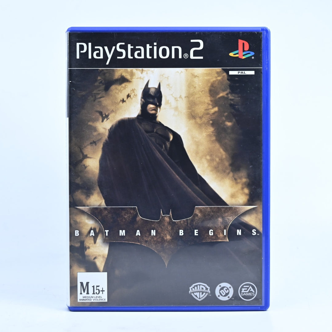 Batman Begins - Sony Playstation 2 / PS2 Game + Manual - PAL - MINT DISC!
