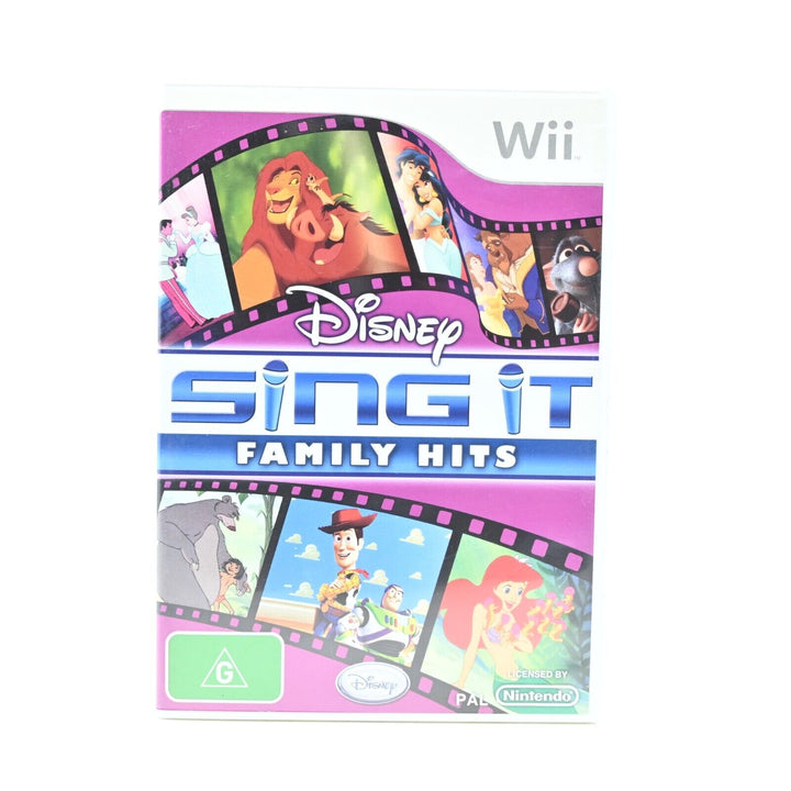 Disney Sing It Family Hits - Nintendo Wii Game +  No Manual - PAL - MINT DISC!