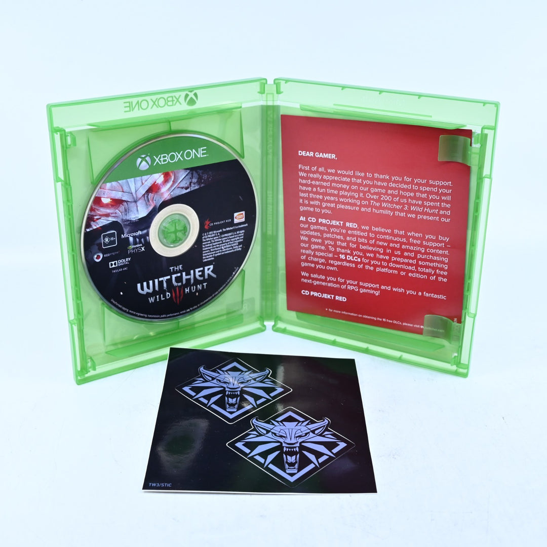 The Witcher III: Wild Hunt + Slip Cover - Xbox One Game - PAL - FREE POST!
