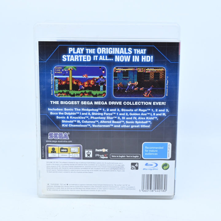 SEGA Mega Drive: Ultimate Collection - Sony Playstation 3 / PS3 Game + Manual