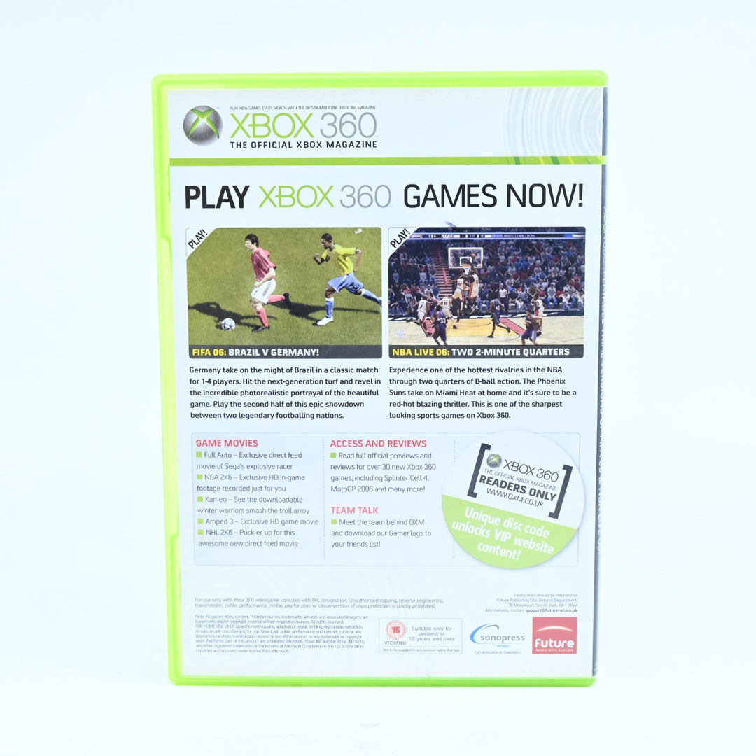Xbox Magazine UK FIFA 06 & NBA Live 06 Demo Disc - Xbox 360 Game - Free Post!