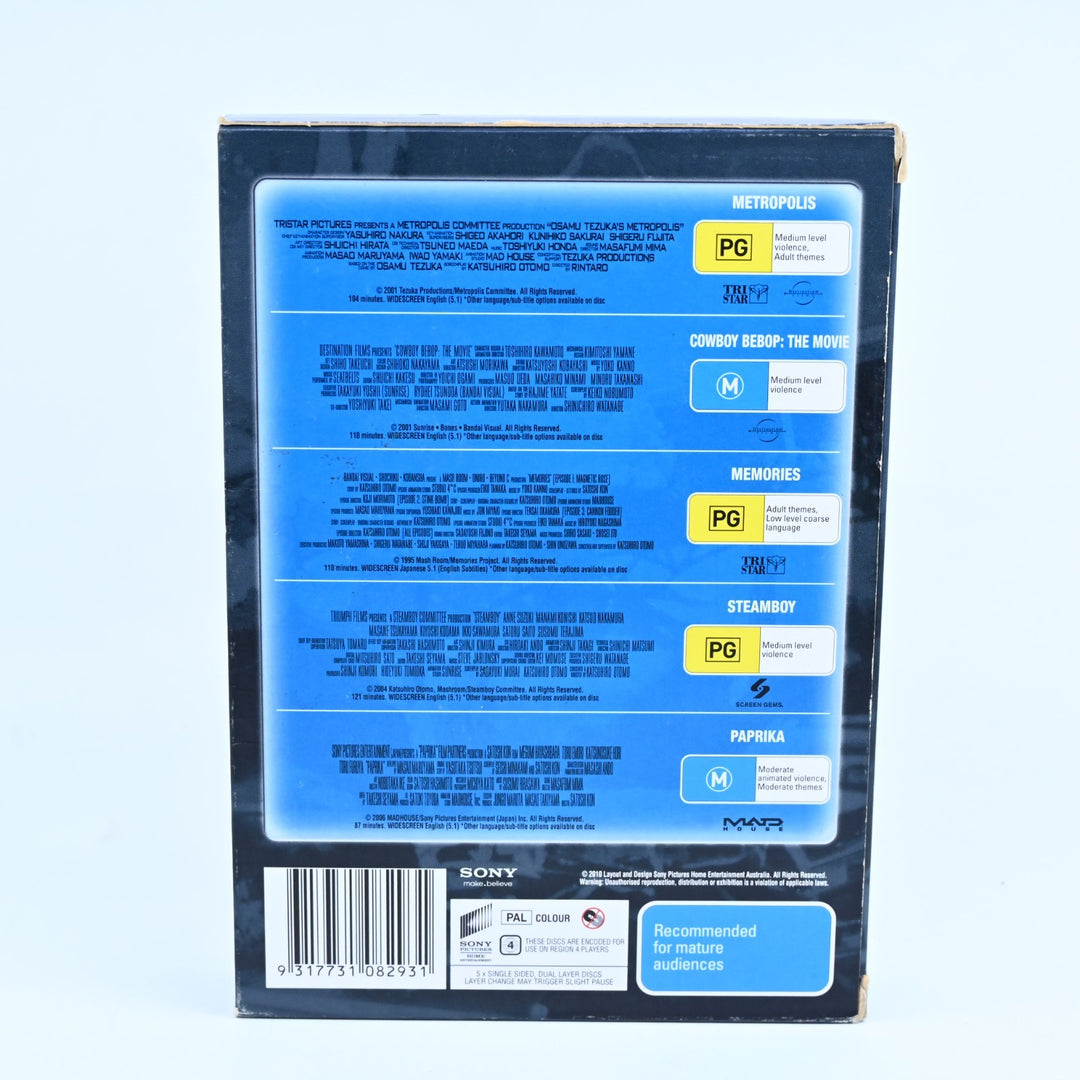 Anime 5 Disc Collection - Metropolis|Cowboy Bebop|Paprika|Steamboy - Anime DVD
