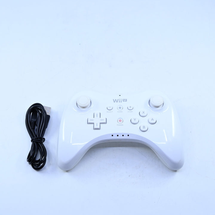 White Wii U Pro Controller - Nintendo Wii U Accessory - FREE POST!