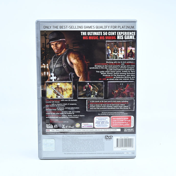 50 Cent Bulletproof - Sony Playstation 2 / PS2 Game + Manual - PAL - MINT DISC!