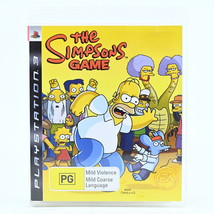 The Simpsons Game  - Sony Playstation 3 / PS3 Game + Manual - FREE POST!