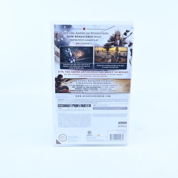 SEALED! Assassin's Creed III - Nintendo Switch Game - FREE POST!
