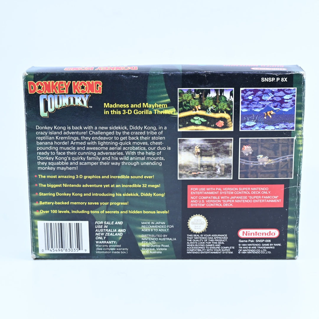 Donkey Kong Country - Super Nintendo / SNES Boxed Game - PAL - FREE POST!