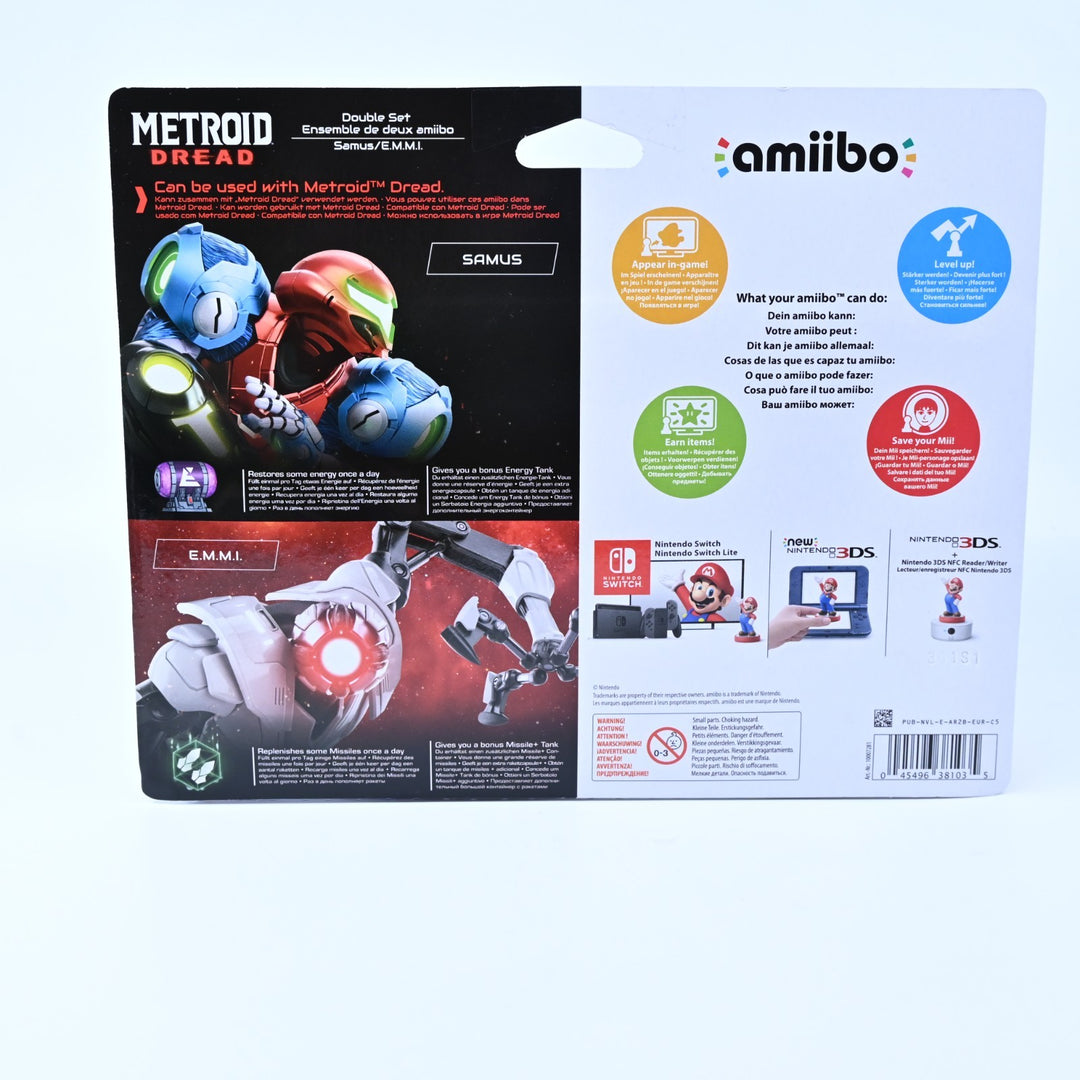 SEALED! Samus & E.M.M.I. Amiibos - Metroid Dread - Nintendo