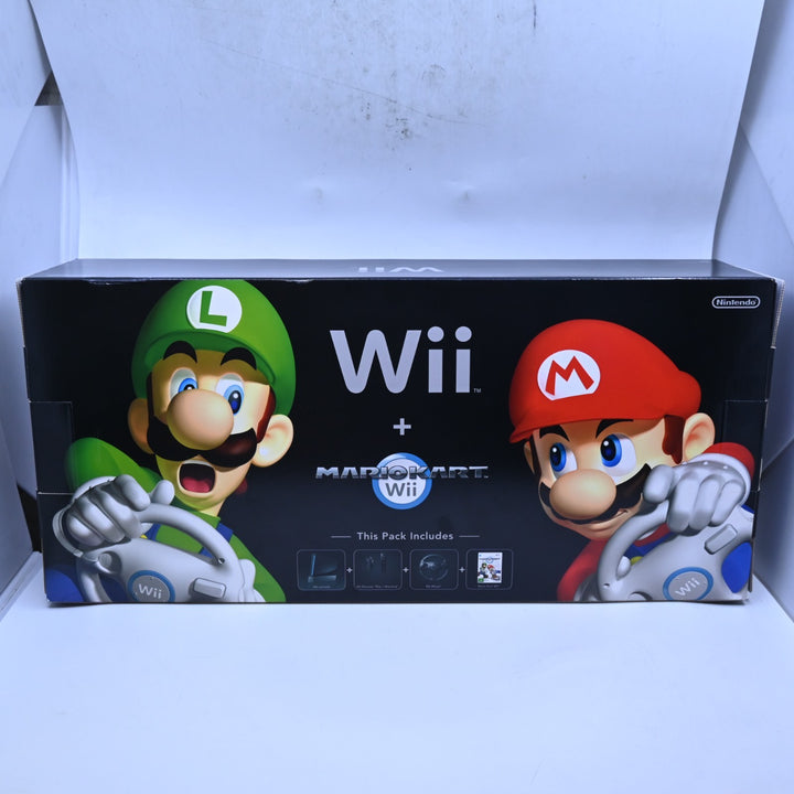 UNUSED! Mario Kart Wii Pack - Black - Nintendo Wii Boxed Console - AUS PAL