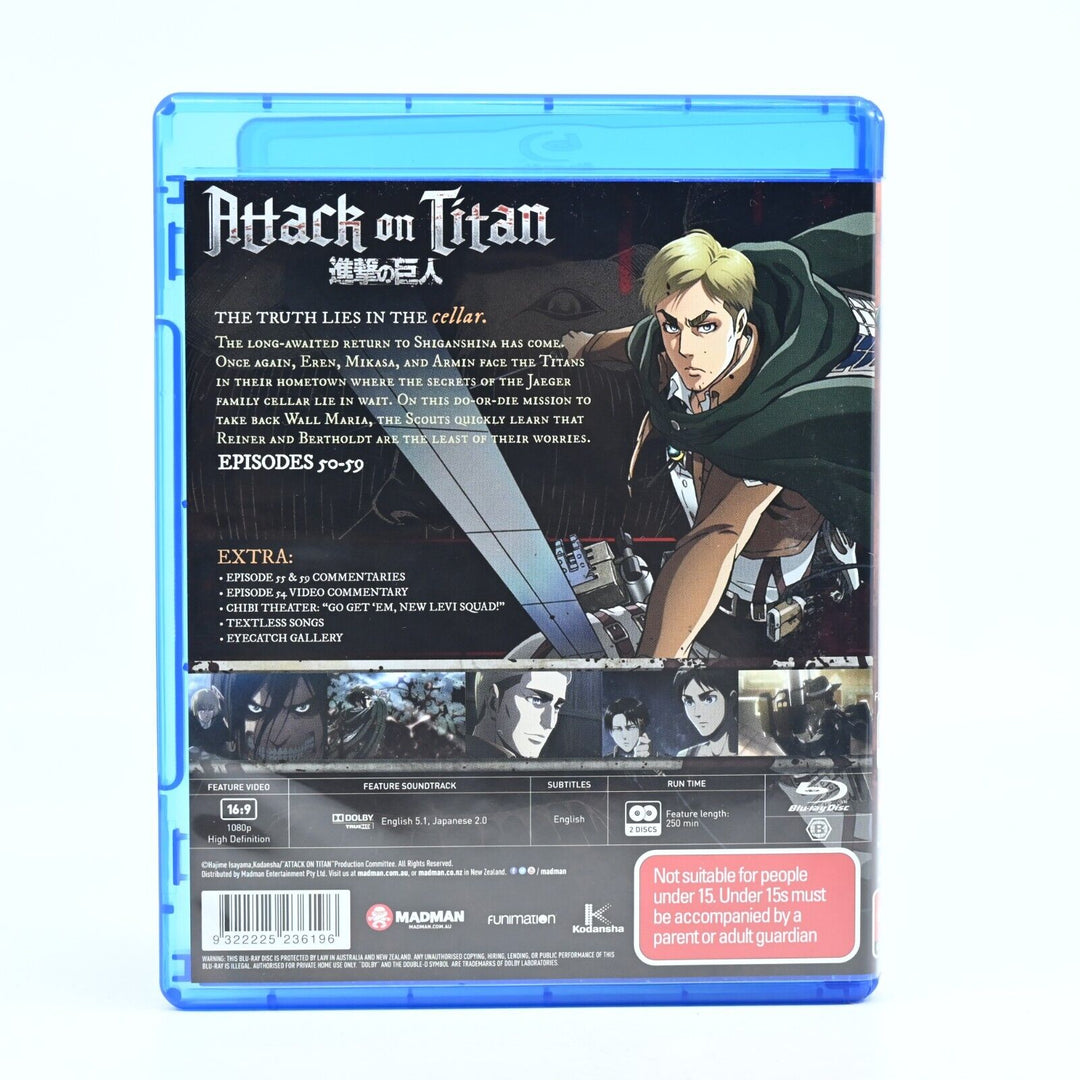 Attack on Titan - Season 3 - Part 2 - Region B - Blu-ray - MINT DISCS! Anime AUS