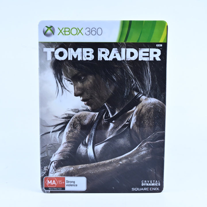 Tomb Raider - Steelbook Edition - Xbox 360 Game + Manual - PAL - MINT DISC!