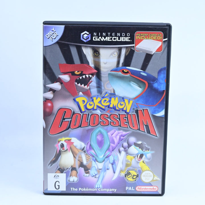 Pokemon Colosseum - Nintendo Gamecube Game + Manual - PAL + Memory Card!