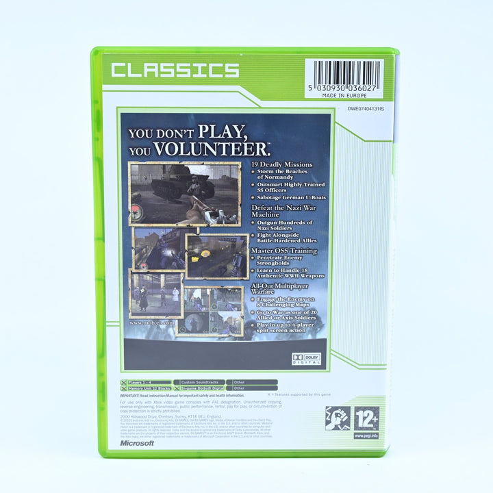Medal of Honor: Frontline - Original Xbox Game + Manual - PAL - MINT DISC!