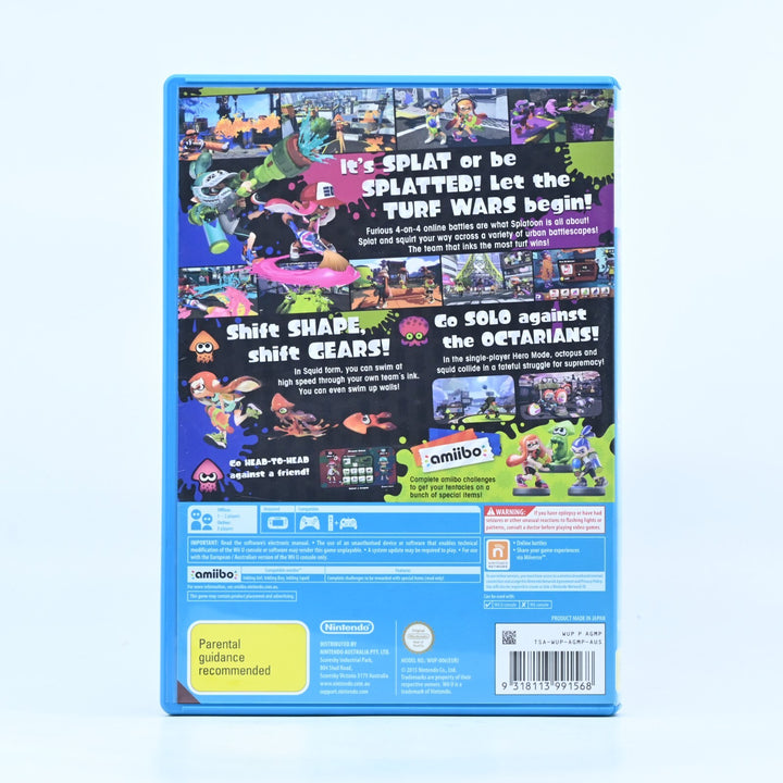 Splatoon - Nintendo Wii U Game - PAL - FREE POST!