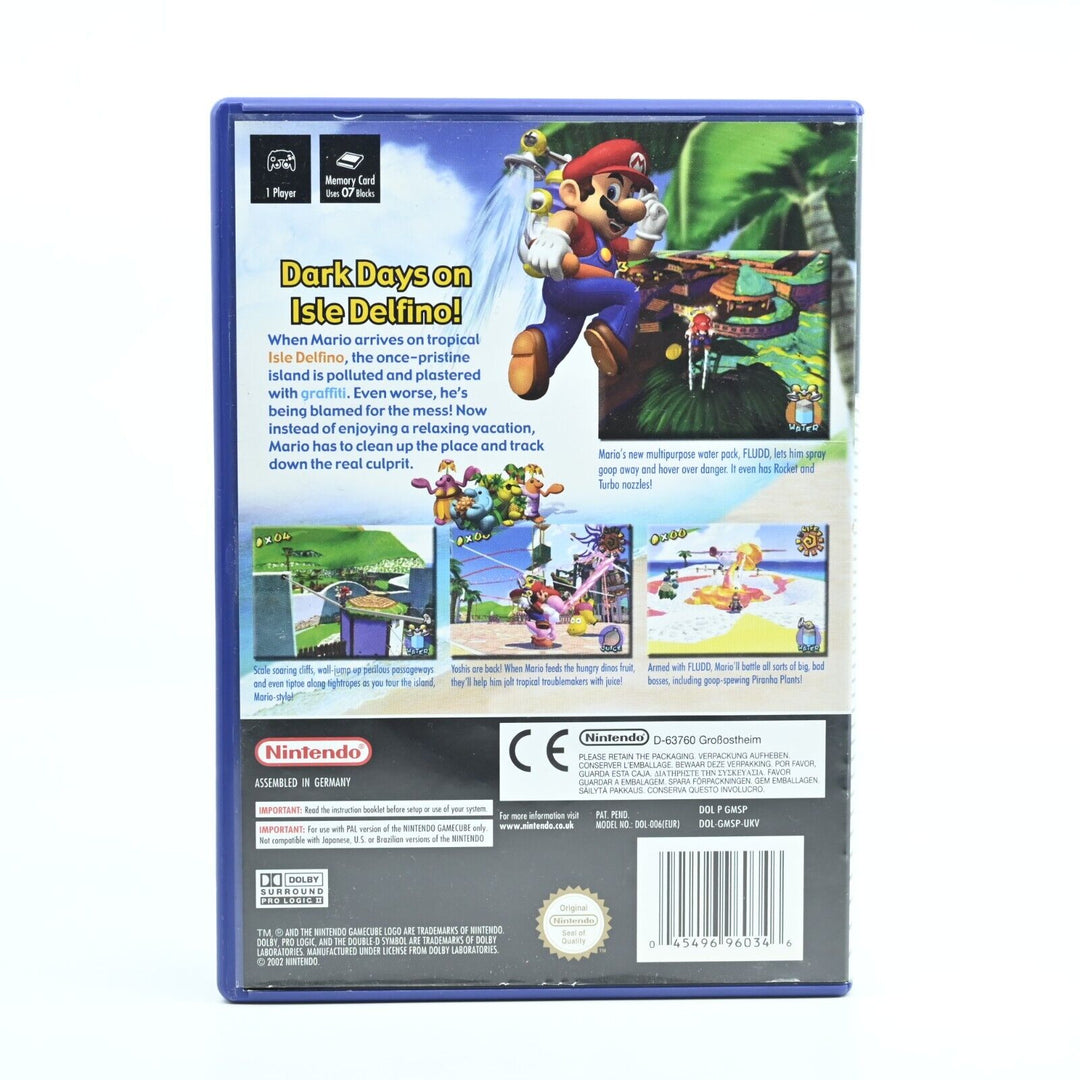Super Mario Sunshine - Nintendo Gamecube Game - PAL - FREE POST!