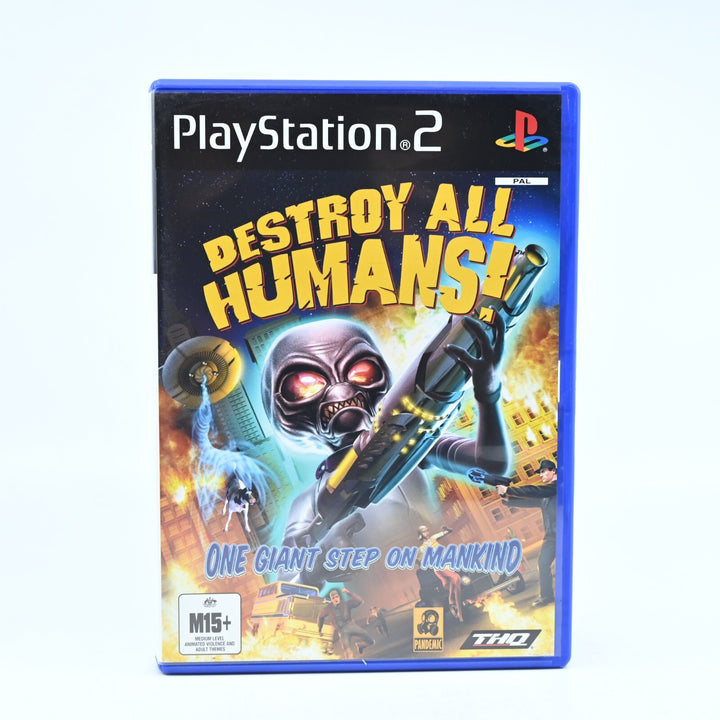 Destroy All Humans! - Sony Playstation 2 / PS2 Game + Manual - PAL - MINT DISC!