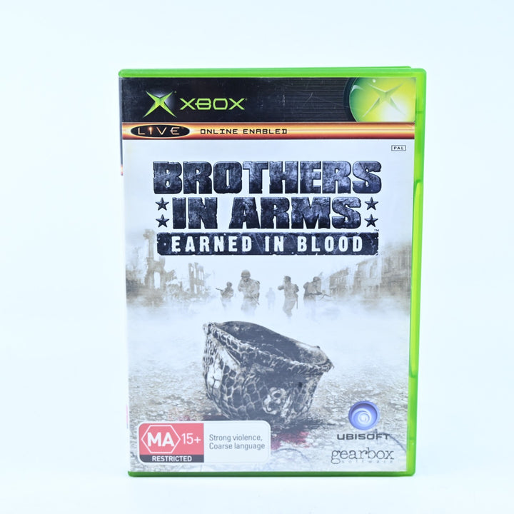 Brothers in Arms: Earned in Blood - Original Xbox Game + Manual - PAL