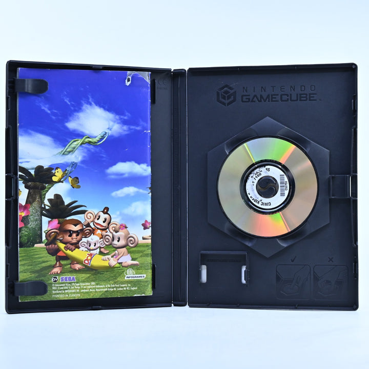Super Monkey Ball - Nintendo Gamecube Game + Manual - PAL - EX-RENTAL