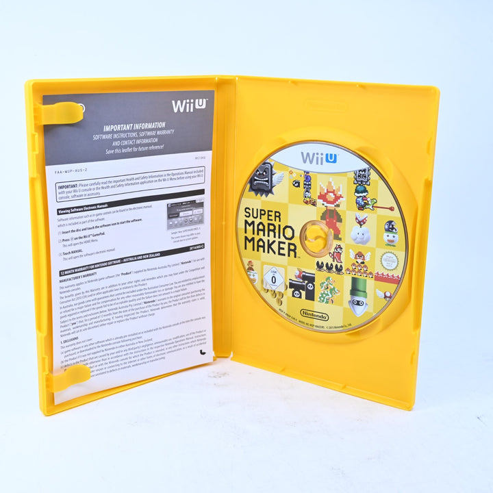 Super Mario Maker - Nintendo Wii U Game - PAL - FREE POST!
