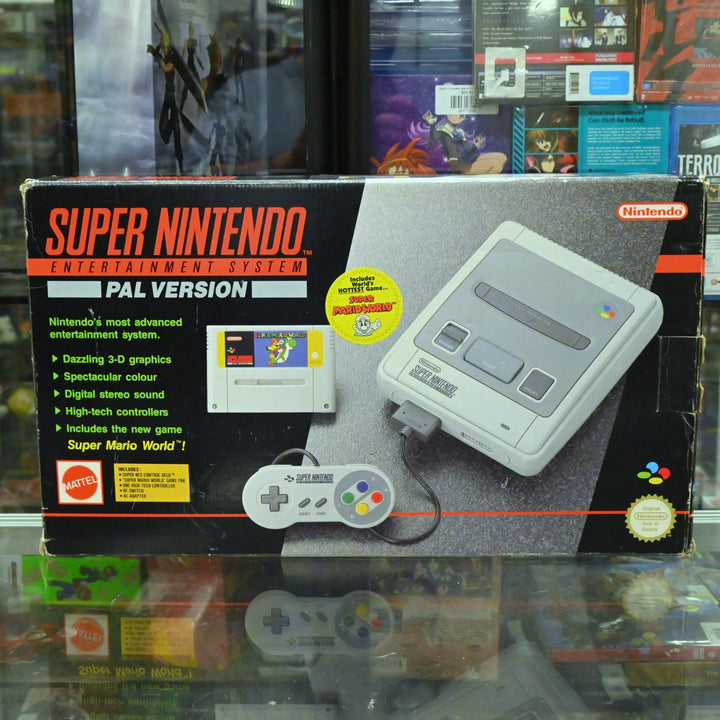 Super Nintendo Boxed Console + Super Mario World - SNES Boxed Console - PAL