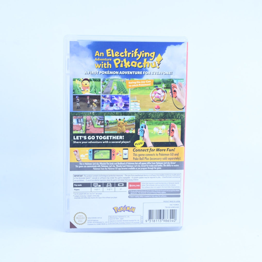 Pokemon Let's Go Pikachu - Nintendo Switch Game - FREE POST!