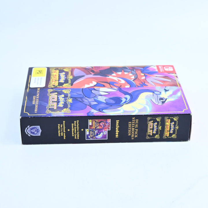Pokemon Scarlet + Violet Dual Pack Steelbook Edition - Nintendo Switch Game