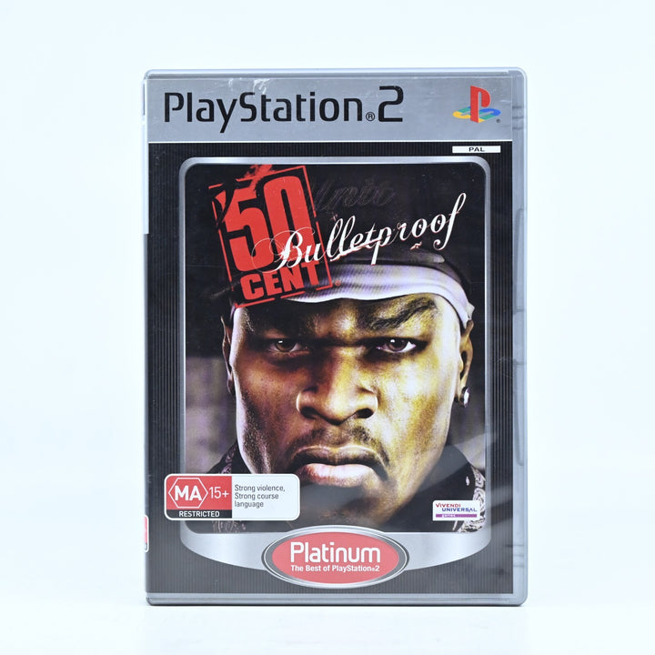 50 Cent Bulletproof - Sony Playstation 2 / PS2 Game + Manual - PAL - MINT DISC!