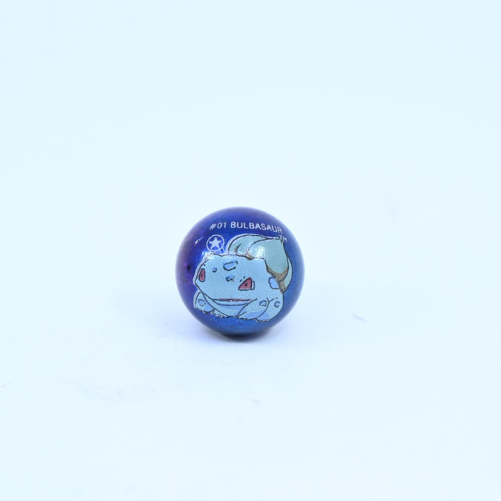 FIRST EDITION - #01 Bulbasaur - Holographic - Pokemon Marble - ToyBiz 1999 - Toy