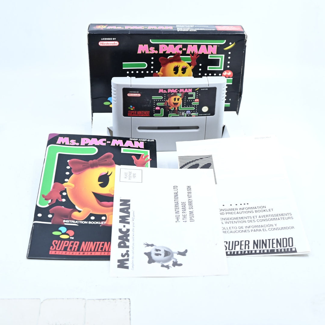 Ms. Pac-Man - Super Nintendo / SNES Boxed Game - PAL - FREE POST!