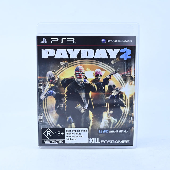 PayDay 2 - Sony Playstation 3 / PS3 Game + Manual - FREE POST!