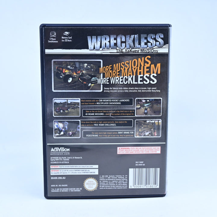 Wreckless: The Yakuza Missions - Nintendo Gamecube Game + Manual - PAL