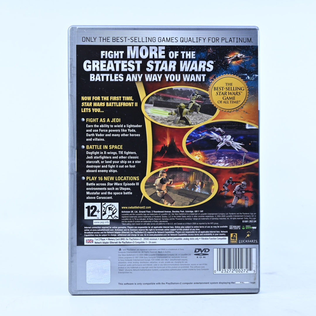 Star Wars Battlefront II - Sony Playstation 2 / PS2 Game + Manual - PAL