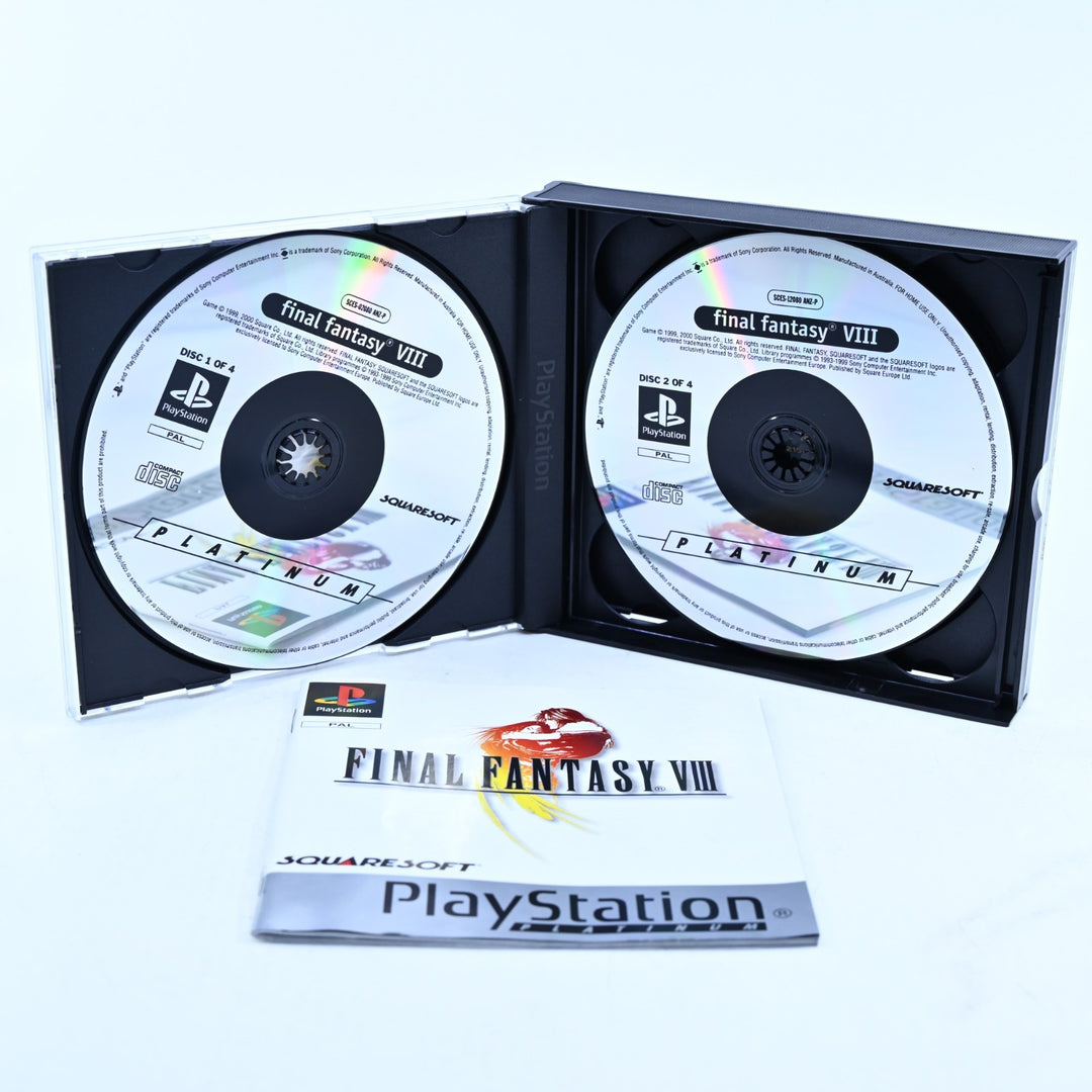 Final Fantasy VIII - Sony Playstation 1 / PS1 Game + Manual - PAL - MINT DISC!