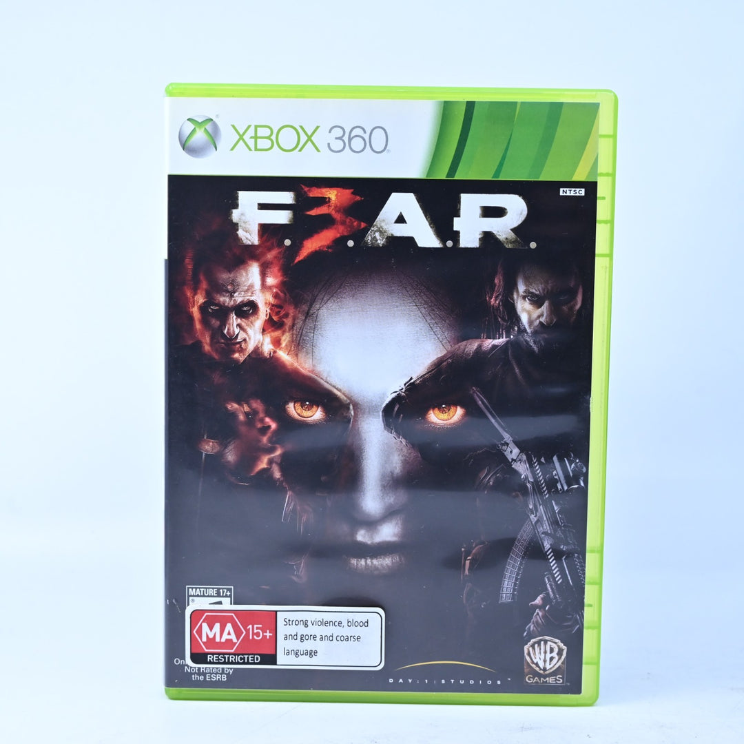 F3AR - Xbox 360 Game + Manual - Region Free - MINT DISC! Fear 3 - F.3.A.R.
