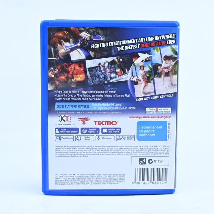 Dead or Alive 5+ - Sony PS Vita Game - FREE POST!
